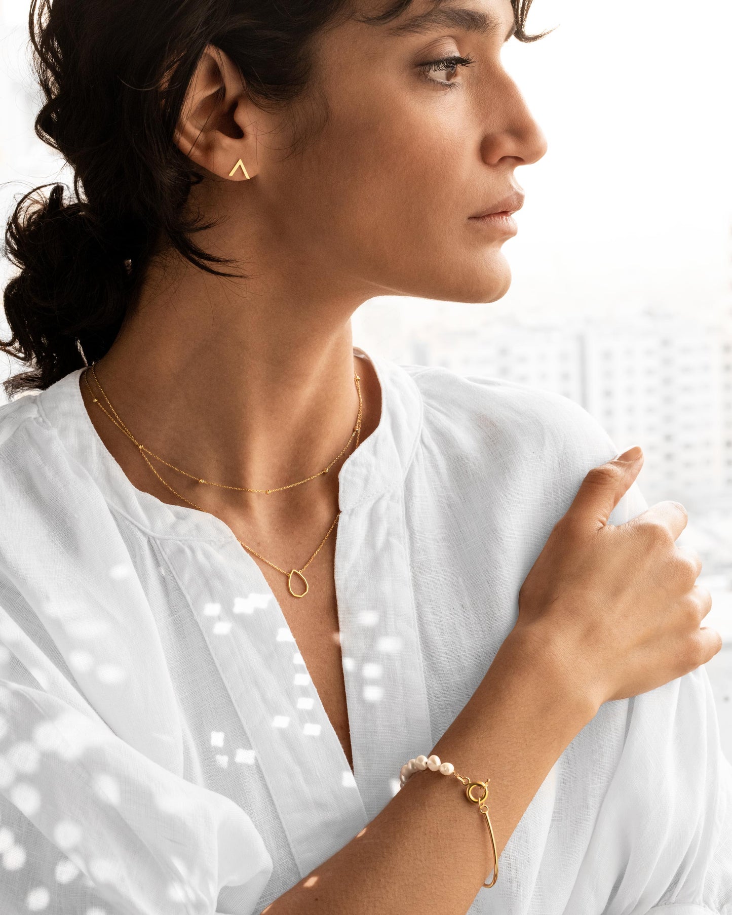 Pearl Bar Bangle