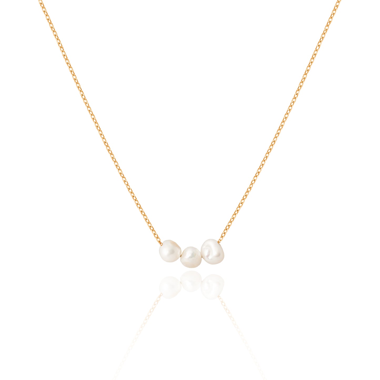 Triple Pearl Necklace