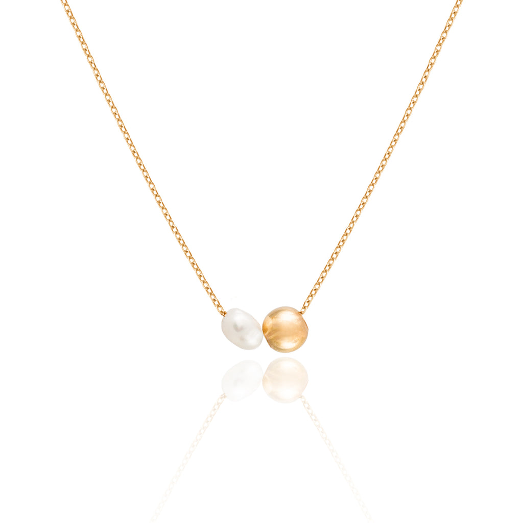 Sphere Pearl Necklace