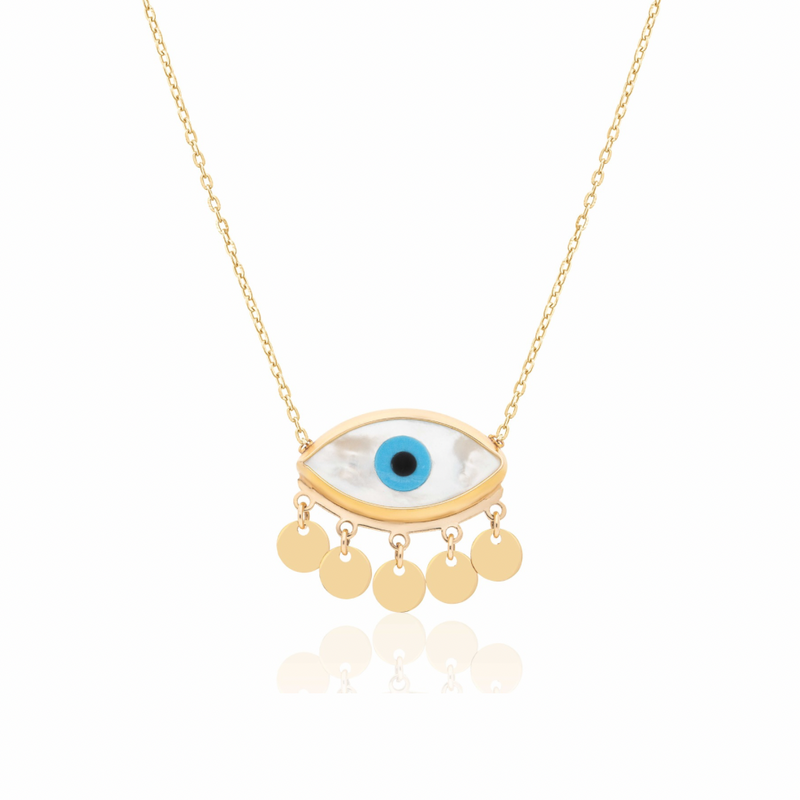 Sequin Evil Eye Necklace