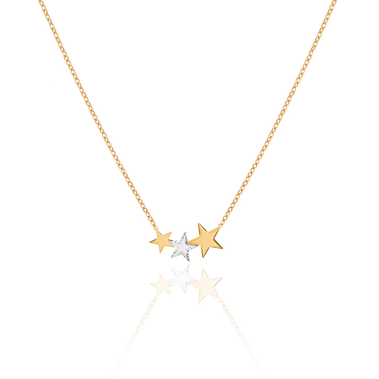Triple Star Necklace