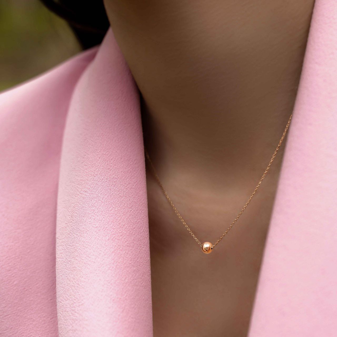 Single Sphere Necklace