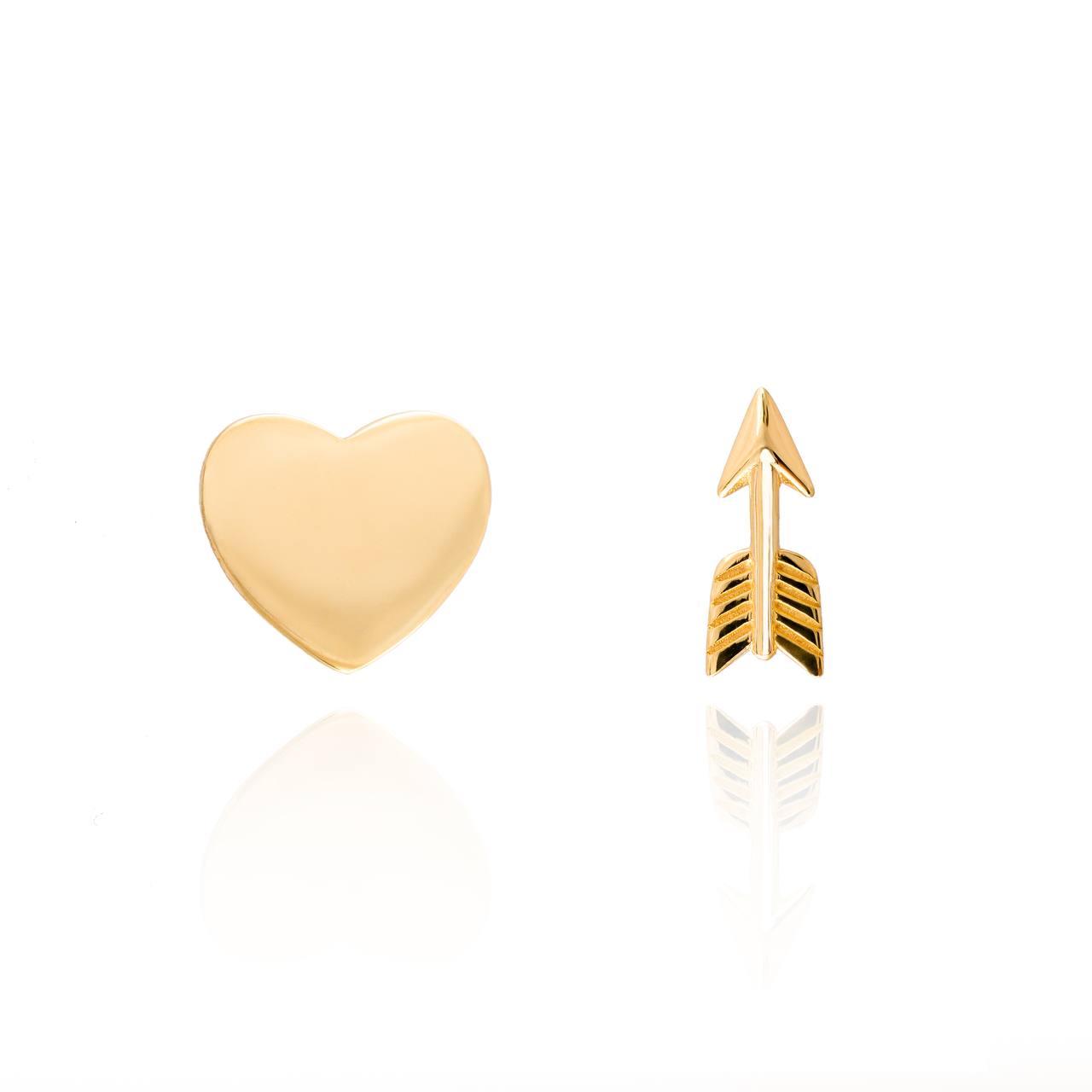 Heart & Arrow Studs