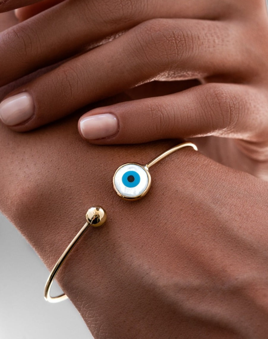 Evil Eye Open Bangle