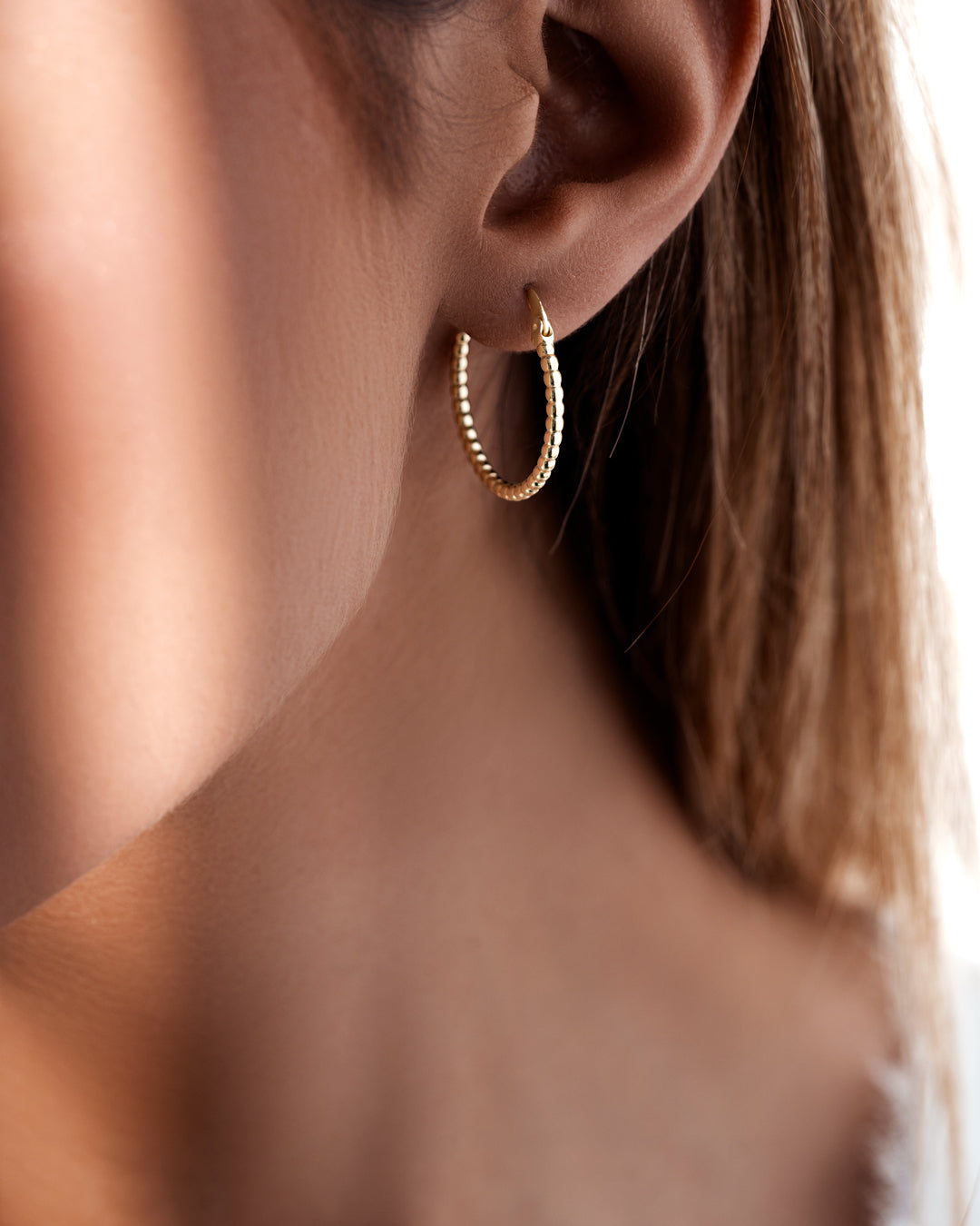 Beaded Hoops