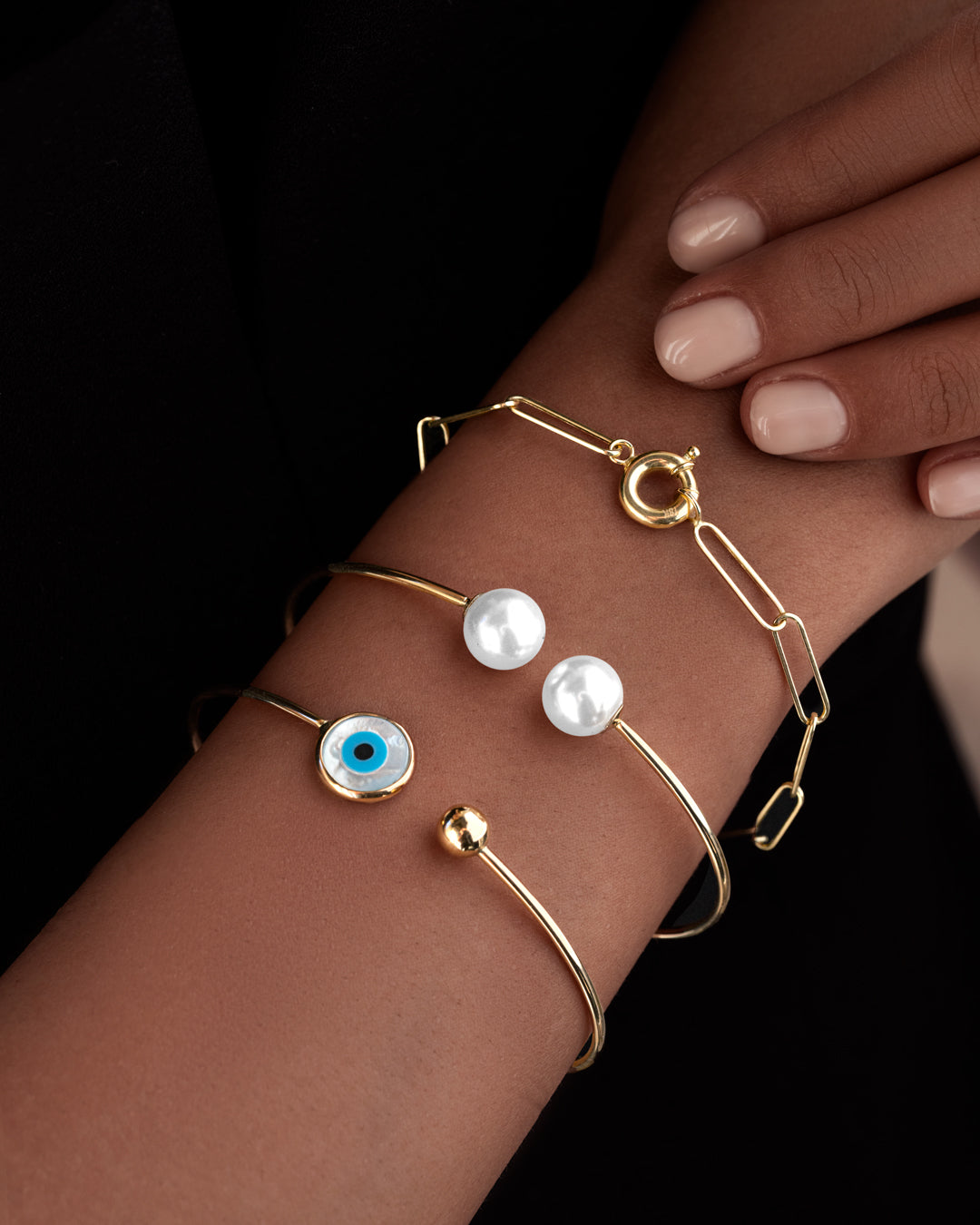 Evil Eye Open Bangle