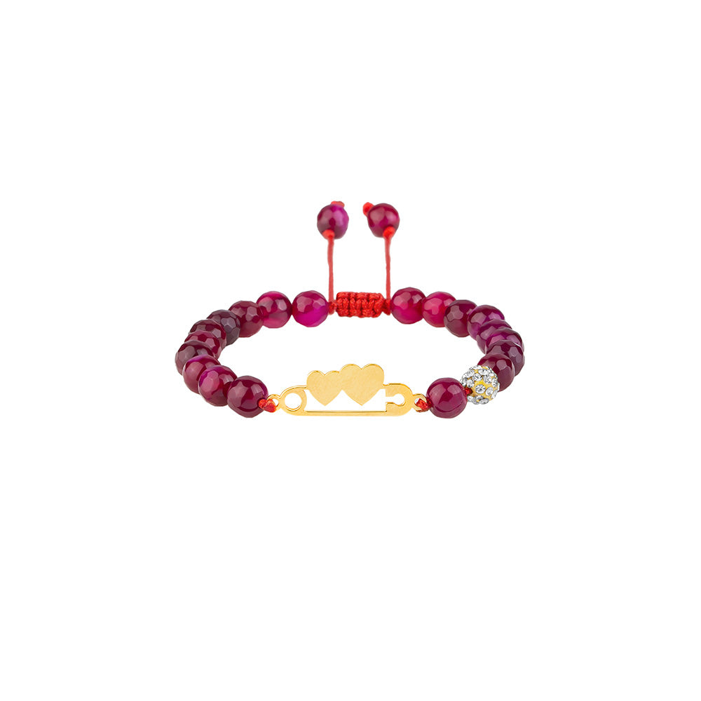 Love Pin Charm Bracelet