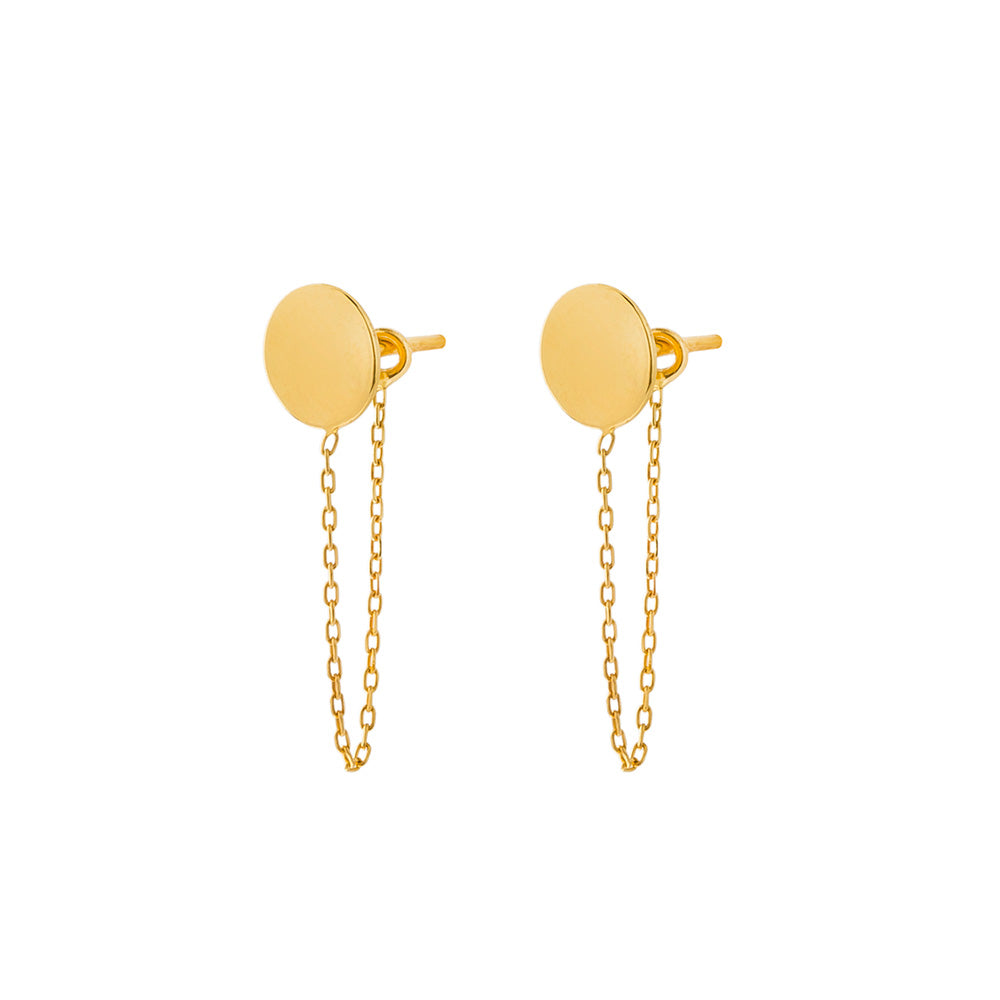 Sequin Chain Drop Earrings
